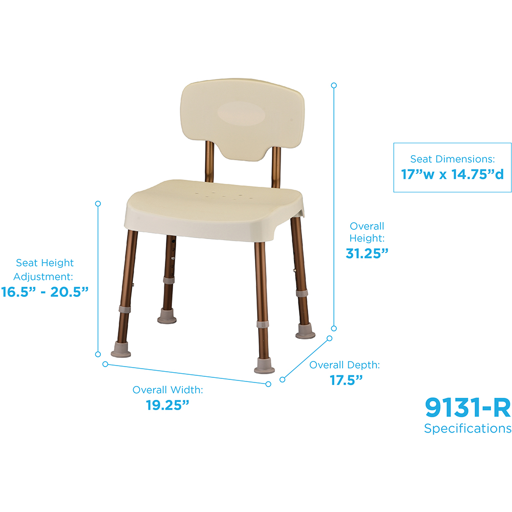BATH SEAT WITH BACK SPECS